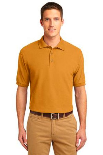 Port Authority Mens Silk Touch Polo Shirt Gold Main Image