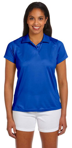 Harriton Womens 4 oz Polytech Polo Royal