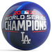 OnTheBallBowling MLB Los Angeles Dodgers 2020 World Series Champs Blue Streak Ball Alt Image