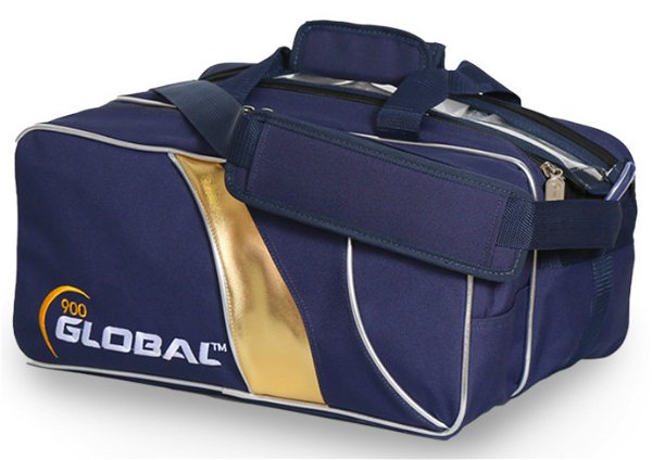 900Global 2 Ball Travel Tote Blue/Gold Main Image
