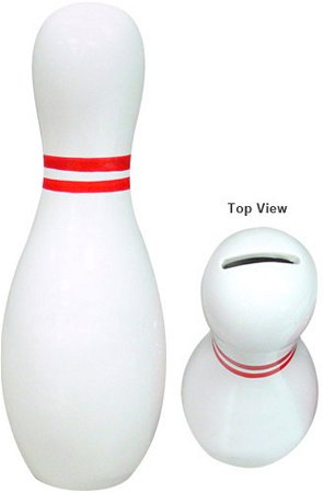 Ceramic Bowling Pin Bank Main Image