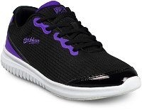 KR Strikeforce Womens Glitz Black/Purple Bowling Shoes