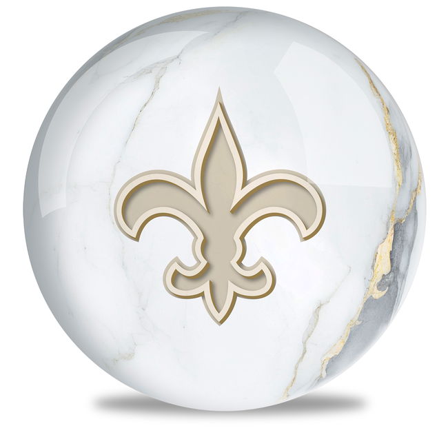 OnTheBallBowling NFL New Orleans Saints Marble Ball MAIN Image - Main Image