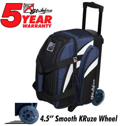 KR Strikeforce Cruiser Double Roller Navy Bowling Bags