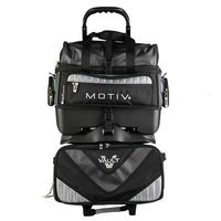 Motiv Vault 4 Ball Roller Black/Grey Bowling Bags