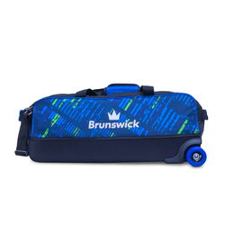 Brunswick Punisher Triple Tote Blue/Green Bowling Bags