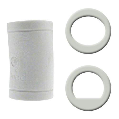 Turbo Grips Quad Classic Oval & Power Lift Combo White MAIN Image - Main Image