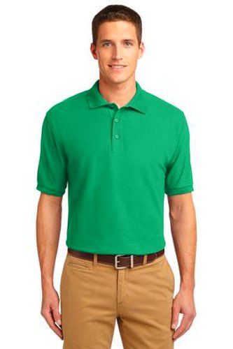 Port Authority Mens Silk Touch Polo Shirt Court Green Main Image