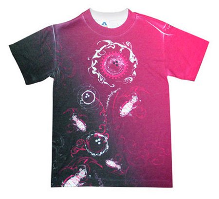 Pink Swirl Bowling T-Shirt Main Image
