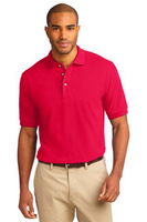 Port Authority Mens Pique Knit Sport Red