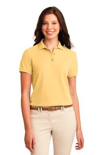 Port Authority Womens Silk Touch Polo Shirt Banana Main Image