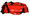 Trending Product : Vise 3 Ball Clear Top Roller/Tote Red