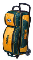 KR Strikeforce NFL Triple Roller Green Bay Packers Bowling Bags