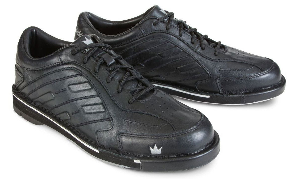 Brunswick Mens Team Brunswick Black Left Hand Bowling Shoes + FREE