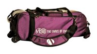 Vise 3 Ball Clear Top Roller/Tote Purple-ALMOST NEW Bowling Bags