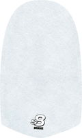 Dexter White Microfiber Oversized Slide Sole (S8) MAIN Image