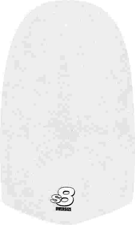Dexter White Microfiber Oversized Slide Sole (S8) Main Image