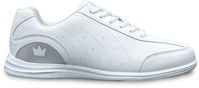 Brunswick Womens Mystic White/Silver Bowling Shoes