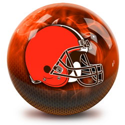 KR Strikeforce NFL on Fire Cleveland Browns Ball Bowling Balls