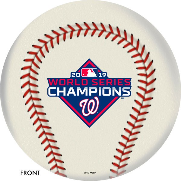 OnTheBallBowling MLB Washington Nationals 2019 World Series Champs Baseball Ball Main Image