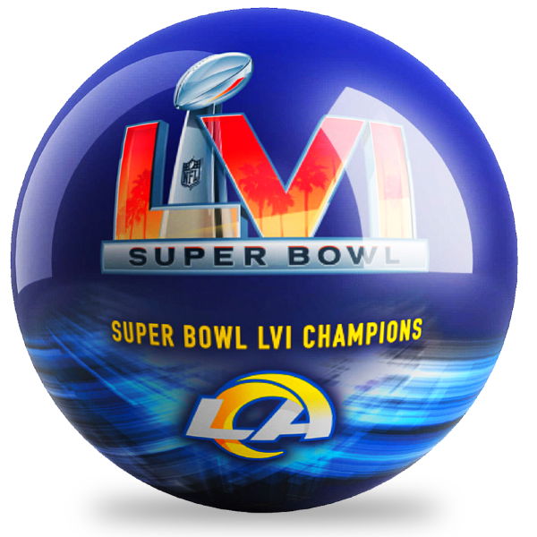 Los Angeles Rams Super Bowl LVI Champions Undrilled Bowling Ball