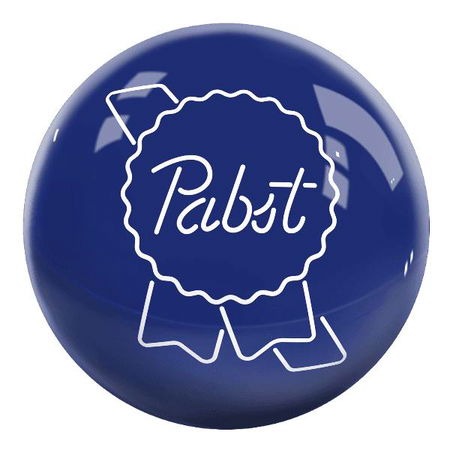 OnTheBallBowling Pabst Logo Ball Blue Main Image