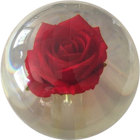 KR Strikeforce Clear Red Rose Ball-ALMOST NEW Main Image