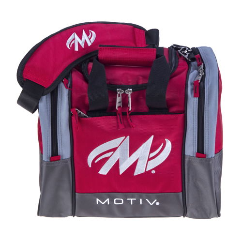 Motiv Shock Black Orange Single Tote Bowling Bag