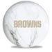 OnTheBallBowling NFL Cleveland Browns White Marble Ball Alt Image