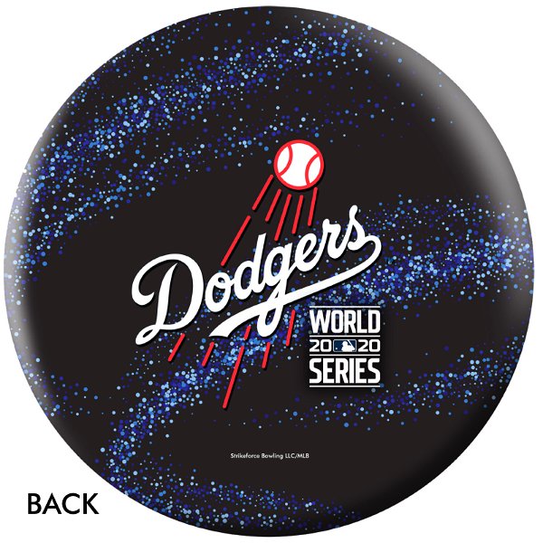 OnTheBallBowling MLB Los Angeles Dodgers 2020 World Series Champs Galaxy Ball Alt Image