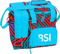 BSI Deluxe Single Tote Teal/Purple/Red MAIN Image