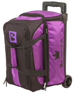 Brunswick Blitz Double Roller Purple Bowling Bags