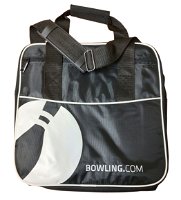 Bowling.com Single Tote Black/White Bowling Bags