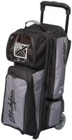 KR Strikeforce Krush Triple Roller Stone/Black Bowling Bags