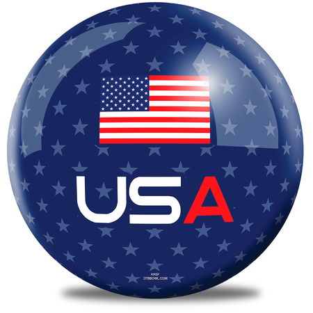 OnTheBallBowling USA Flag Ball Main Image