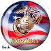 OnTheBallBowling U.S. Military Marines Back Image