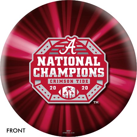 OnTheBallBowling 2020 NCAA National Champions Alabama Crimson Tide Ball Main Image
