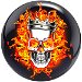 Review the Brunswick Flaming Skull Viz-A-Ball-ALMOST NEW