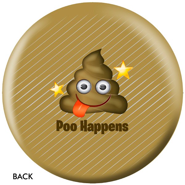 OnTheBallBowling Emoji Poo Happens Back Image