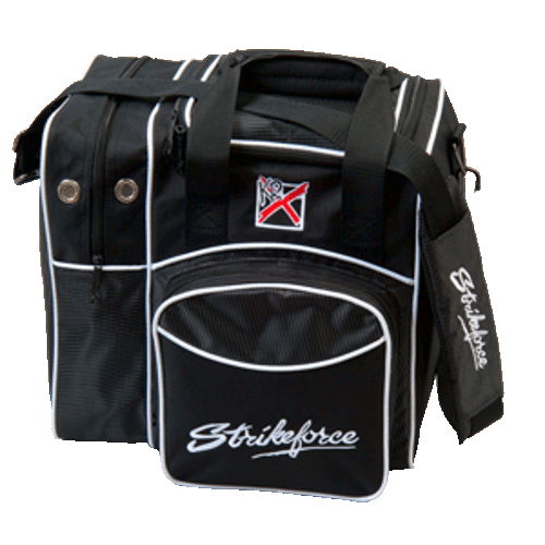 Brunswick Bowling Ball Bag Black with Side and Front Accessory