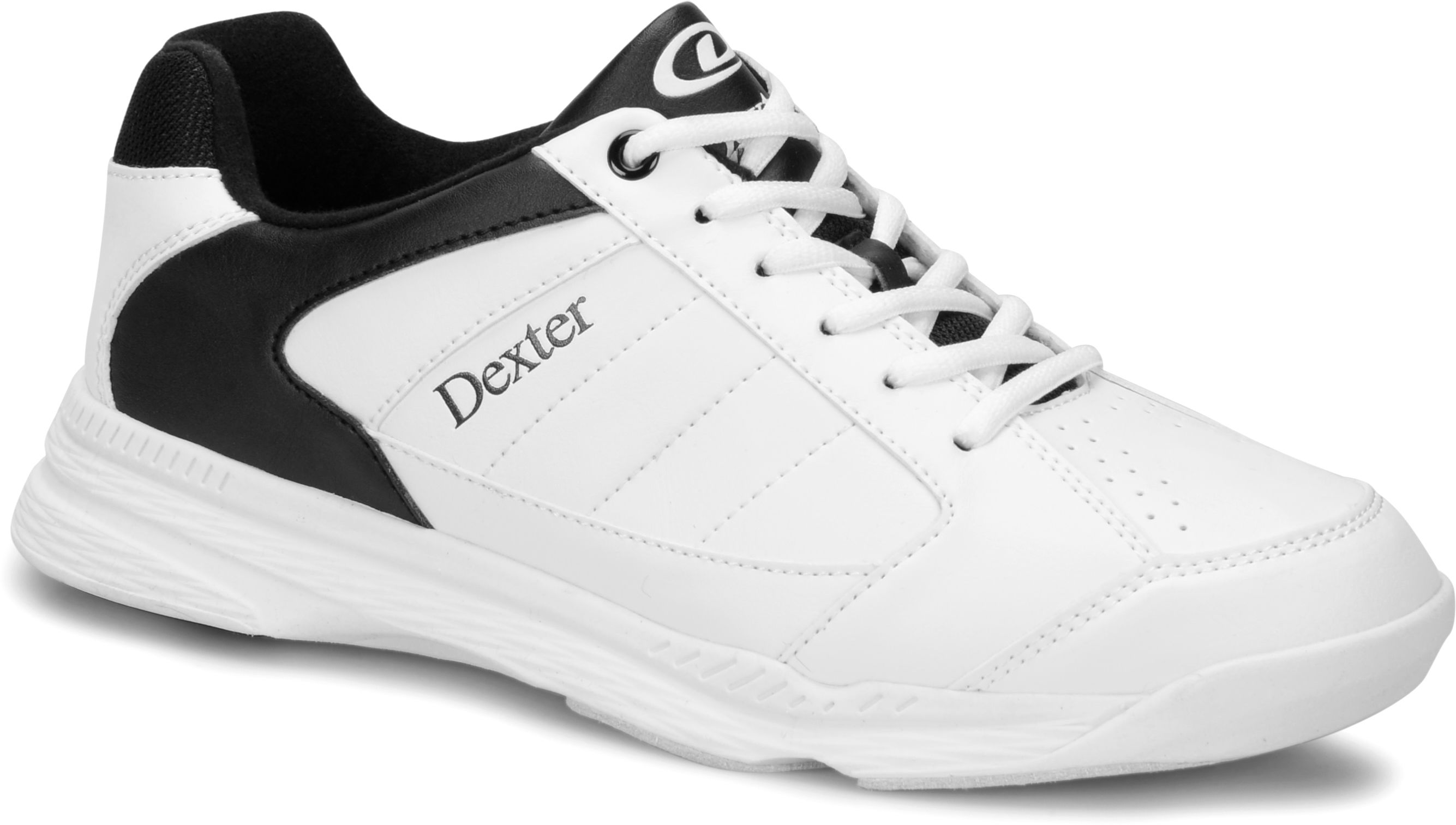 Dexter Mens Ricky IV White/Black Bowling Shoes + FREE SHIPPING