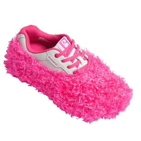 Brunswick Fun Shoe Covers Fuzzy Pink Main Image
