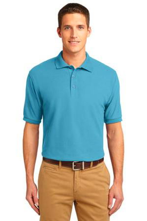 Port Authority Mens Silk Touch Polo Shirt Maui Blue Main Image