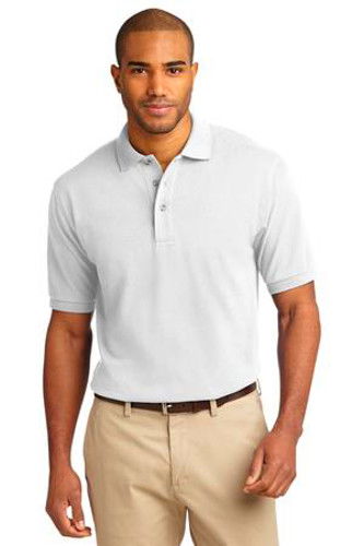 Port Authority Mens Pique Knit Sport White MAIN Image - Main Image