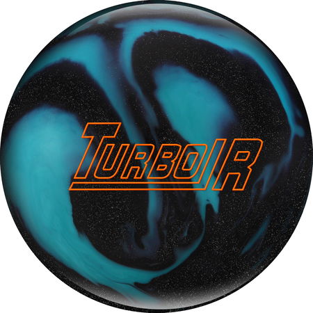 Ebonite Turbo/R Black Sparkle/Aqua Main Image