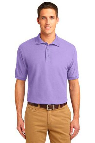 Port Authority Mens Silk Touch Polo Shirt Lavender Main Image