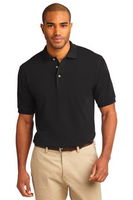 Port Authority Mens Pique Knit Sport Black