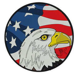 KR Strikeforce Round Shammy Leather Pad USA Eagle