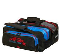 Roto Grip 2 Ball Carryall Competitor Tote Black/Red/Blue Bowling Bags