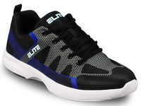 Elite Mens Peak Black/Blue/Grey Bowling Shoes